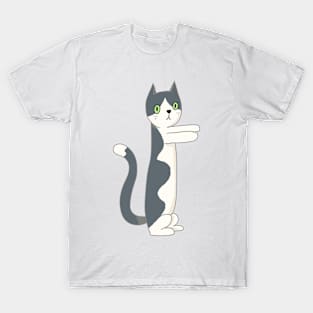 Long Kitty [Tuxedo] T-Shirt